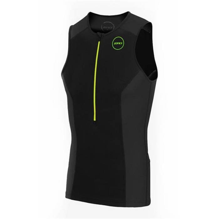 Zone3 【 Men's Aquaflo+ Tri Top Men Black/Green 】 メンズ スポーツ アウトドア マリンスポーツ ウェットスーツ メンズウェットスーツ メンズ 黒色 ブラック green 緑・グリーン