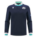 Macron 【 Scotland Rugby Home Long Sleeve Shirt 2024 Adults Men 】 ラグビー Sleeve スリー...