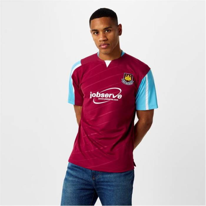 Score Draw 【 West Ham United Play Off Final Retro Shirt 2005 Men Burgundy 】 ユナイテ...