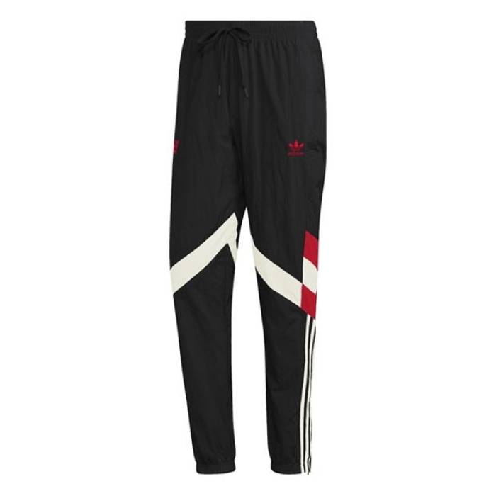 アディダス Adidas 【 Manchester United Originals Tracksuit Bottoms Adults Men Black/Re...