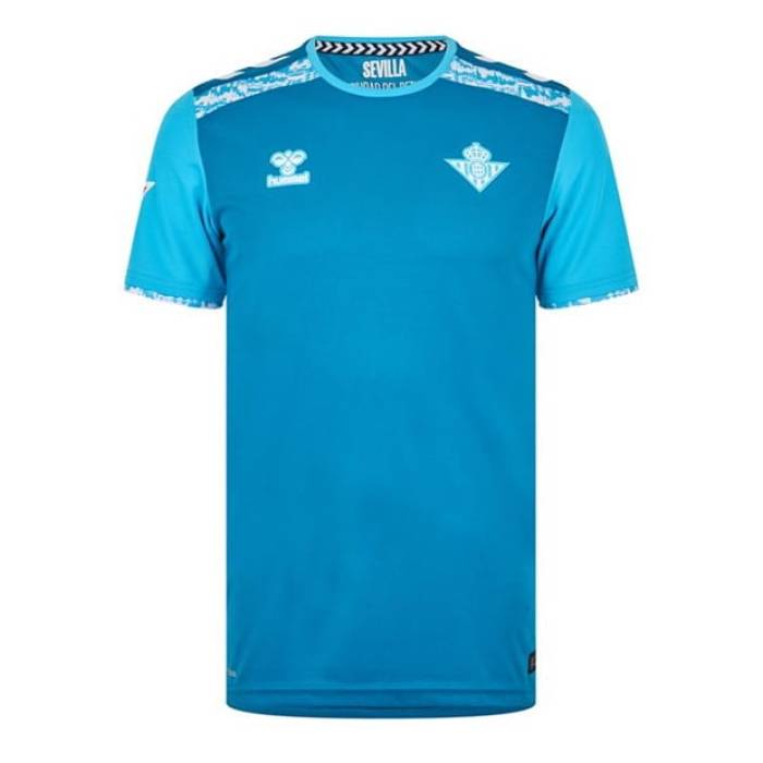 ヒュンメル Hummel 【 Real Betis Third Shirt 2024 2025 Adults Men Blue 】 レアル スポーツ アウトドア...