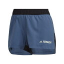 アディダス Adidas 【 Terrex Trail Running Shorts Womens Short Women Blue 】 ショーツ レディース ...