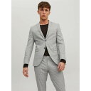 Jack And Jones 【 Checkered Blazer Men Moonstruck 】 ブレイザー メンズファッション その他 メンズ