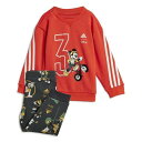 アディダス Adidas 【 Mickey Mouse Sweatshirt And Jogger Set Babies Kids Red/White 】 スウ...