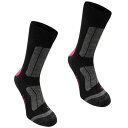 Karrimor 【 2Pk Trekking Socks Ladies Women Black/Fucshia 】 ソックス・靴下 スポーツ アウトドア アウ...