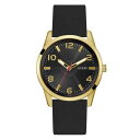 ゲス Guess 【 Monte Watch Unisex Gold/Black 】 Watch ウォッチ・時計 腕時計 男女兼用腕時計 ユニセックス ゴールド...