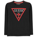 ゲス Guess 【 Long Sleeve T Shirt Kids 】 Sleeve スリーブ キッズ ベビー マタニティ キッズファッション トップス Tシャツ カットソー ジュニア キッズ(4)