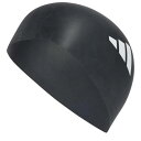 アディダス Adidas 【 3-Stripes Swim Cap Adults Unisex Black/White 】 キャップ 帽子 スポーツ アウトドア 水泳 スイムキャップ 水泳帽 ユニセックス 黒色 ブラック 白色 ホワイト