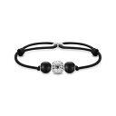 Thomas Sabo 【 Bead Bracelet Unisex Black 】 ブレスレット ジュエリー アクセサリー 男女兼用アクセサリー ブレスレット ユニセックス 黒色 ブラック