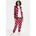 Linea 【 4 Piece Love Hooded Lounge Set Women Burgundy 】 フード付 インナー 下着 ナイトウェア レディース ナイトウェア ルームウェア パジャマ レディース ワイン色・バーガンディー