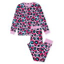 Miso 【 Girls Leopard Print Pyjama Set Kids Purple/Multi 】 ヒョウ柄 レオパード パジャマ キッズ ベビ...