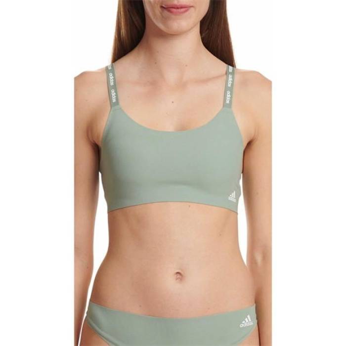 ǥ Adidas  Active Micro Flex Scoop Lounge Bra Women Olive Green  ...