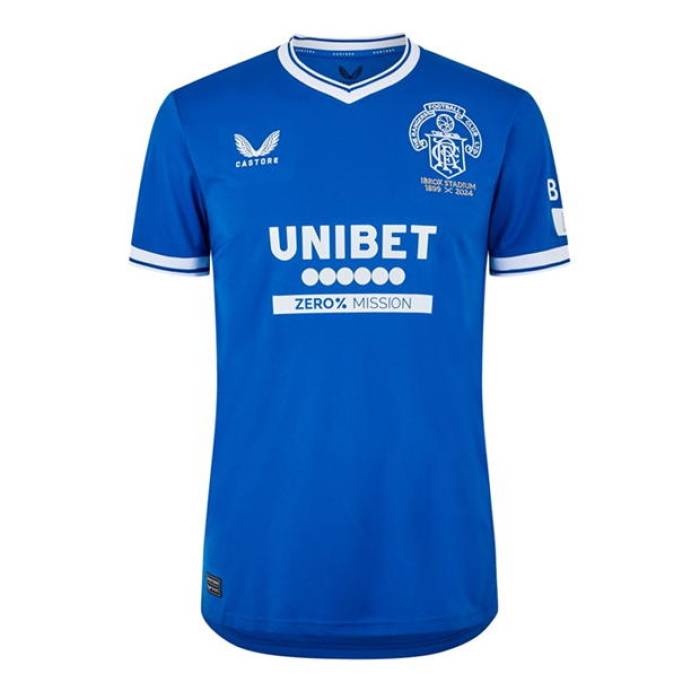 Castore 【 Rangers Fc 125 Years Shirt 2024 2025 Adults Men Lapis Blue 】 レンジャース スポ...