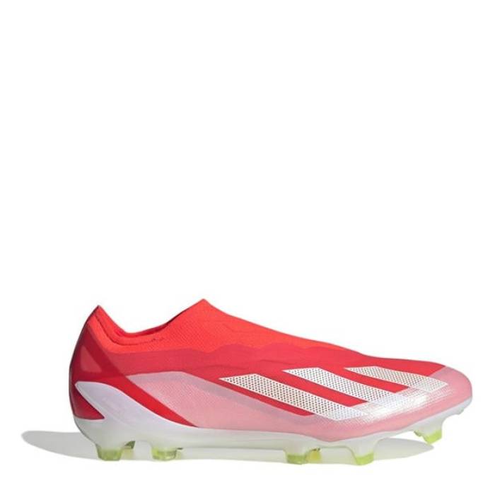 アディダス Adidas 【 X Crazyfast Elite Laceless Firm Ground Football Boots Men Red/Wht...