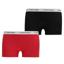 カルバンクライン Calvin Klein 【 2 Pack Boxer Shorts Kids Black/Red 】 ショーツ キッズ ベビー マタニティ ...