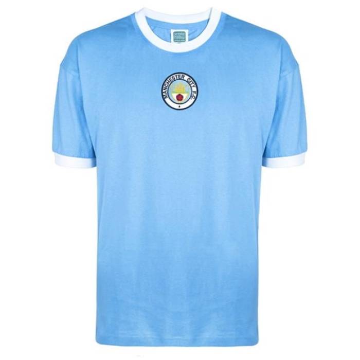 Score Draw 【 Manchester City 1972 Home Shirt Mens Men Sky 】 シティ メンズ スポーツ アウトドア サ...