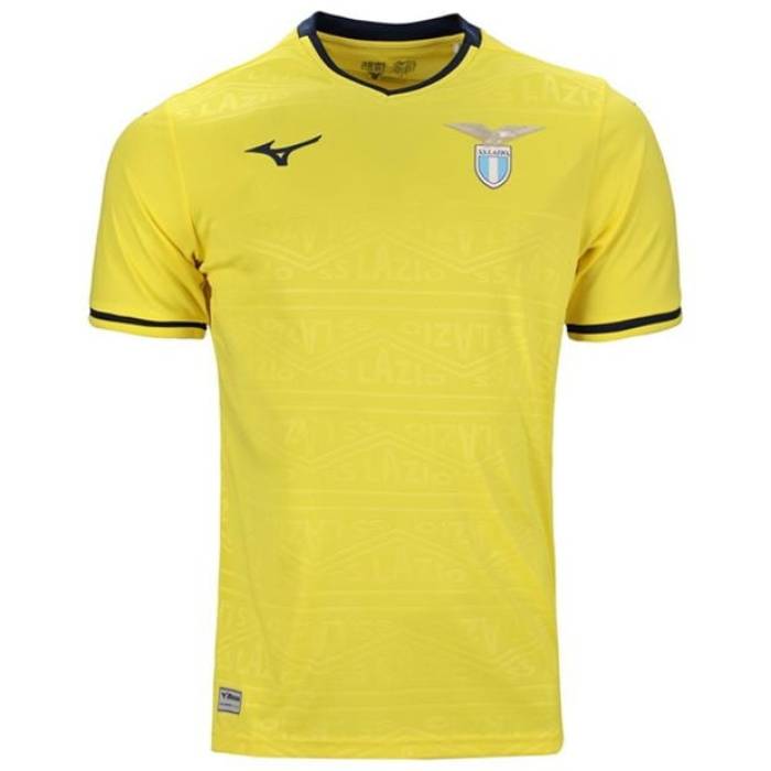 ミズノ Mizuno 【 Lazio Away Shirt 2024 2025 Adults Men Yellow 】 スポーツ アウトドア サッカー フットサ...
