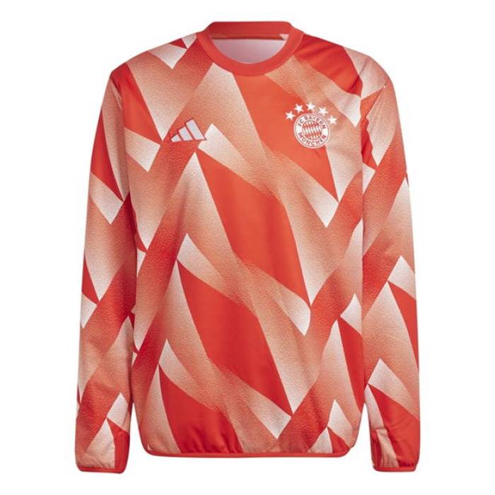 アディダス Adidas 【 Bayern Munich Pre-Match Warm Top 2023 2024 Adults Men Red/White 】...