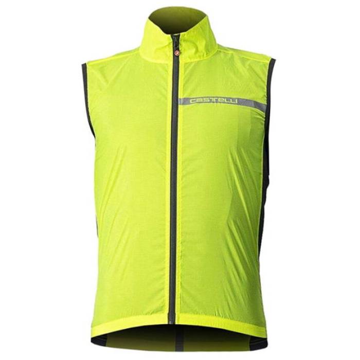 Castelli 【 Squadra Vest Men Yellow Fluoro 】 ベスト スポーツ アウトドア 自転車 サイクリング ウェア メンズウェア その他 メンズ yellow 黄色・イエロー