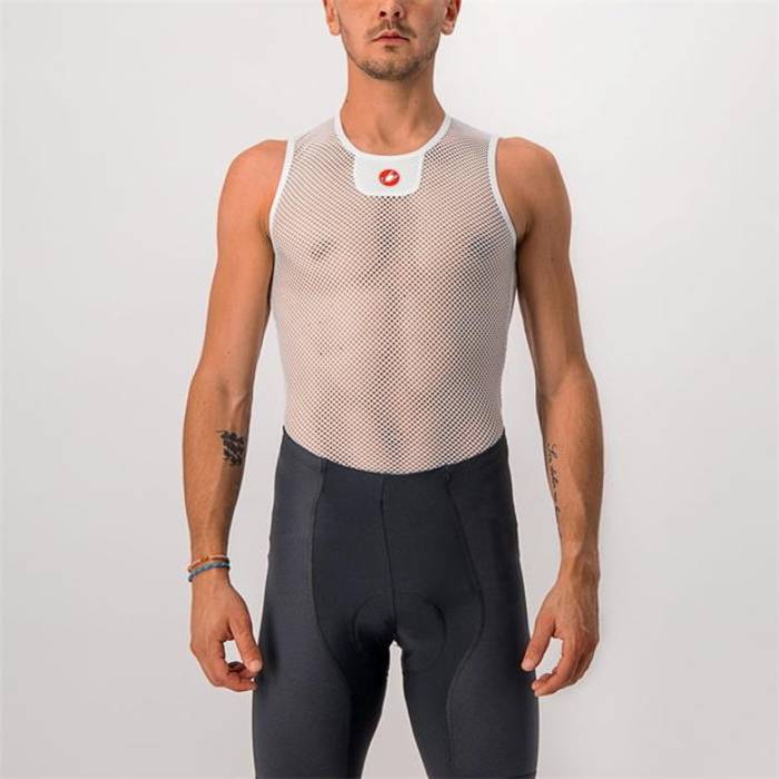 Castelli 【 Core Mesh 3 Sleeveless Men White 】 コア Sleeveless ノンスリーブ スポーツ アウトドア 自転車 サイクリング ウェア メンズウェア シャツ メンズ 白色 ホワイト