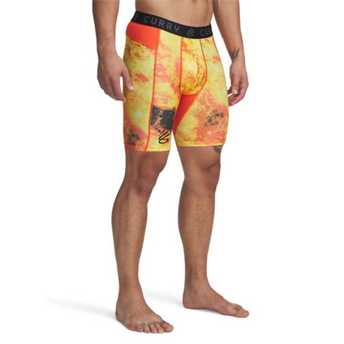 アンダーアーマー Under Armour 【 Curry Heatgear Printed Shorts Adults Men Black/Red 】 カリー ショーツ スポーツ アウトドア バスケットボール メンズウェア ハーフパンツ ショートパンツ メンズ 黒色 ブ