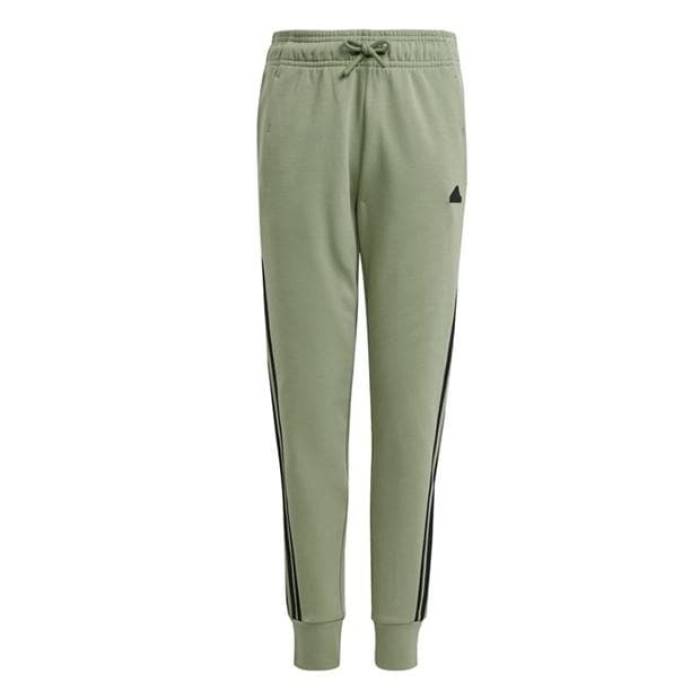 アディダス Adidas 【 Future Icons 3-Stripes Cotton Tracksuit Bottoms Juniors Kids Tent Green 】 ..