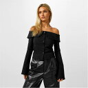 ジャック ウィルス Jack Wills 【 Bardot Shirt Womens Women Black 】 レディース レディースファッション トップス ...