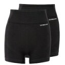 La Gear 【 S/L 3In Short 2 Pack Women Black 】 ノースリーブ・スリーブレス スポーツ アウトドア ヨガ ピラティス ウェア パンツ レディース 黒色 ブラック