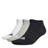 ǥ Adidas  Thin And Light Sportswear Low-Cut Socks 3 Pairs Men Gre...
