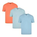 Donnay 【 3 Pack T Shirts Mens Men Sky/Mint/Coral 】 シャツ メンズ メンズファッション トップス Tシャツ カ...