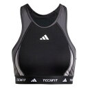 アディダス Adidas 【 Techfit Medium-Support High-Neck Colorblock Bra Womens Women Blac...