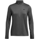 アンダーアーマー Under Armour 【 Armour Tech Half Zip Top Womens Women Carbon Heather 】 テ...