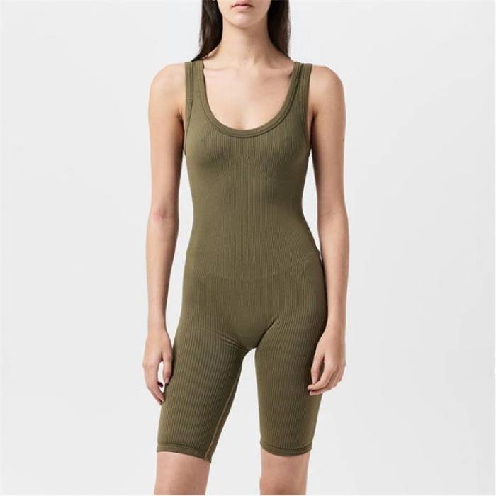 Miso 【 Unitard Womens Women Khaki 】 レディース スポーツ アウトドア フィットネス トレーニング ウェア レディースウェア その他 レディース カーキ