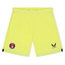 Castore 【 Charlton Athletic Home Goalkeeper Shorts 2022 2023 Juniors Kids Lemon ...