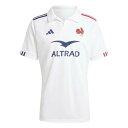 アディダス Adidas 【 France Rugby Away Shirt 2024 Adults Men White 】 ラグビー スポーツ アウトドア ラ...