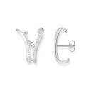 Thomas Sabo 【 Waved Ear Studs Women Silver 】 ジュエリー アクセサリー レディースジュエリー アクセサリー イヤリング レディース Silver 銀色・シルバー