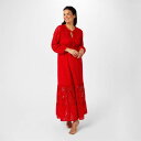 Biba 【 Broderie Dress Women Red 】 ドレス レディースファッション ドレス レディース Red 赤・レッド