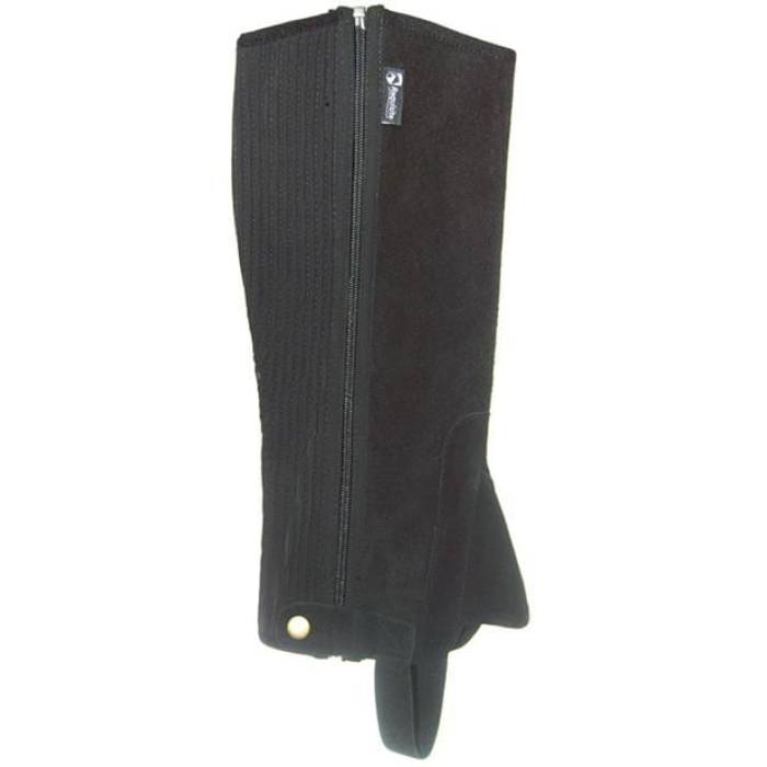 Requisite 【 Childrens Suede Half Chaps Unisex Black 】 スエード・スウェード ハーフ スポーツ アウトドア 乗馬 チャップス ゲートル ユニセックス 黒色 ブラック