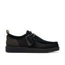 クラークス Clarks 【 Wallabee Ftr2 Sn52 Men Black Combi 】 靴 メンズ靴 ローファー メンズ 黒色 ブラック