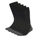 アディダス Adidas 【 Aeroready Crew 6 Pack Socks Junior Kids Black/Grey 】 クルー ソックス・靴下 ...