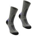 Karrimor 【 2Pk Trekking Socks Ladies Women Grey/Purple 】 ソックス・靴下 スポーツ アウトドア アウトド...