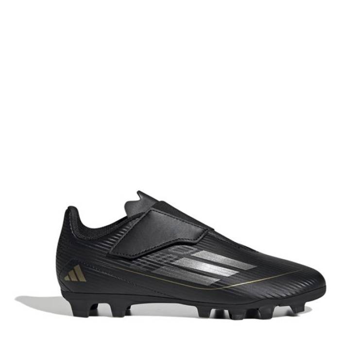 アディダス Adidas 【 F50 Club Children's Flexible Ground Football Boots Kids Black/Silver 】 クラブ フットボール ブーツ スポーツ アウトドア サッカー フットサル サッカー シューズ スパイク キッズ ジュニ