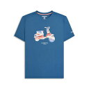 ランブレッタ Lambretta 【 Flag Tee Men Blue 】 Tシャツ メンズファッション トップス Tシャツ カットソー メンズ 青色 ブルー