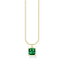 Thomas Sabo 【 Yellow Gold-Plated Green Stone Pendant And Chain Women Green 】 yellow 黄色・イエ..