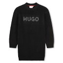 ヒューゴ Hugo 【 Long Sleeve Logo Dress Juniors Kids 】 Sleeve スリーブ ロゴ ドレス キッズ ベビー マタニ...