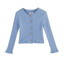 Be You 【 Younger Girl Ribbed Cardigan Coral Kids 】 カーディガン キッズ ベビー マタニティ キッズファッショ...