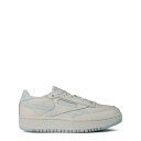 リーボック Reebok 【 Club C Double Revenge Shoes Womens Women White/Blue 】 クラブ シューズ 運動...