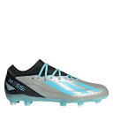 アディダス Adidas 【 X Crazyfast League Firm Ground Football Boots Men Silver/Blue/Blk...