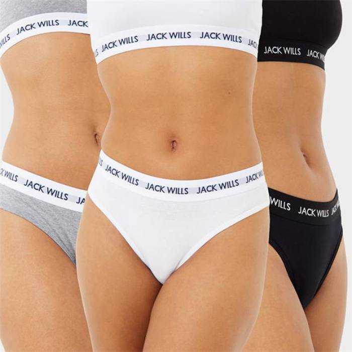 å 륹 Jack Wills  Wilden Multipack Boy Pants 3 Pack Women Wht/Gre...