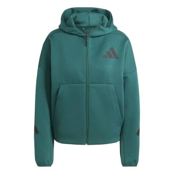 ǥ Adidas  Z.n.e. Full Zip Hoodie Womens Women Collegic Green  ա...